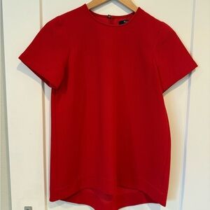 Madewell top in bright red